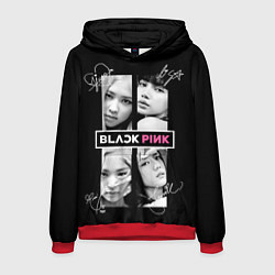 Толстовка-худи мужская Blackpink - Autographs, цвет: 3D-красный