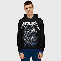 Толстовка-худи мужская Metallica - warrior, цвет: 3D-синий — фото 2