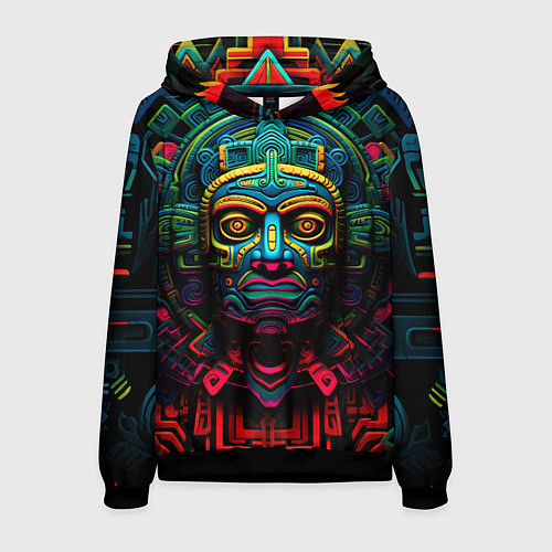 Мужская толстовка Ацтекские Боги / 3D-Черный – фото 1