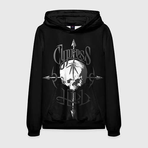Мужская толстовка Cypress hill - arrows skull / 3D-Черный – фото 1