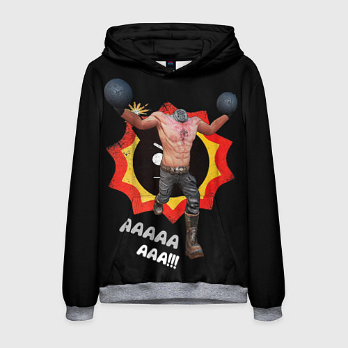 Мужская толстовка Serious Sam - kamikaze / 3D-Меланж – фото 1