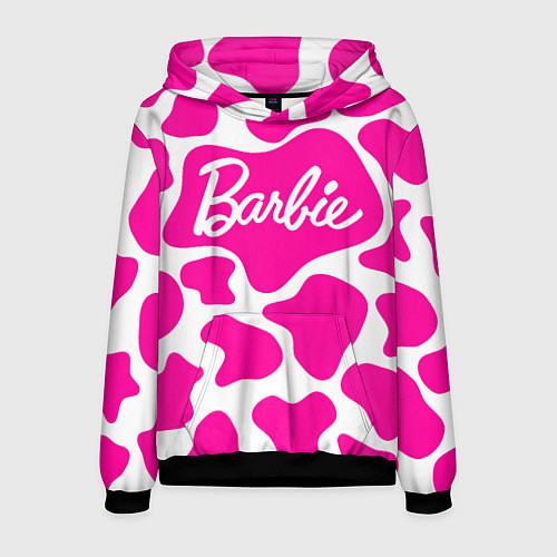 Мужская толстовка Животный паттерн - Барби / 3D-Черный – фото 1