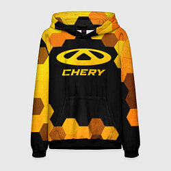 Толстовка-худи мужская Chery - gold gradient, цвет: 3D-черный