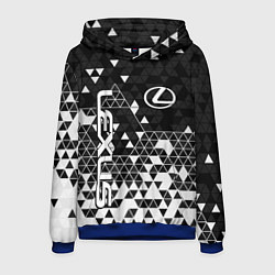 Толстовка-худи мужская Лексус - распад, цвет: 3D-синий