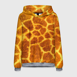 Толстовка-худи мужская Шкура жирафа - текстура, цвет: 3D-меланж