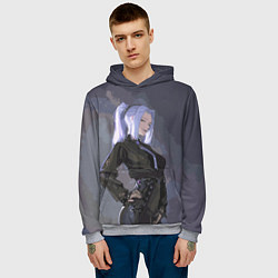 Толстовка-худи мужская Мей Мей - Магическая битва, цвет: 3D-меланж — фото 2