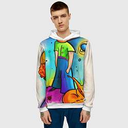 Толстовка-худи мужская Le Petit Prince, цвет: 3D-белый — фото 2