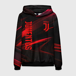 Мужская толстовка Juventus black red logo