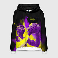 Толстовка-худи мужская Цитата - Коби Брайант, цвет: 3D-белый