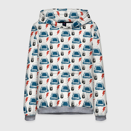 Мужская толстовка Майор том космический узор / 3D-Меланж – фото 1