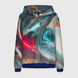 Толстовка-худи мужская Палитра масло, цвет: 3D-синий