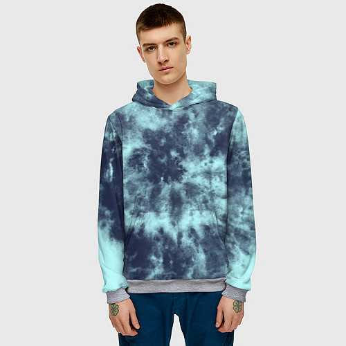 Мужская толстовка Tie-Dye дизайн / 3D-Меланж – фото 3