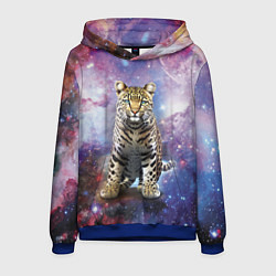 Толстовка-худи мужская Space leopard, цвет: 3D-синий