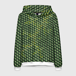 Толстовка-худи мужская Желтая энергия, цвет: 3D-белый