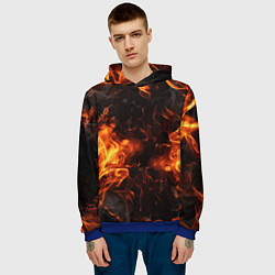 Толстовка-худи мужская Fire style, цвет: 3D-синий — фото 2