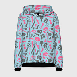 Толстовка-худи мужская БДСМ - игрушки, цвет: 3D-черный