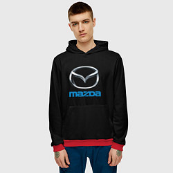 Толстовка-худи мужская Mazda sportcar, цвет: 3D-красный — фото 2