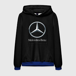 Толстовка-худи мужская Mercedes-benz sport auto, цвет: 3D-синий