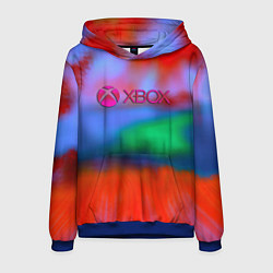 Толстовка-худи мужская Xbox game studio neon, цвет: 3D-синий