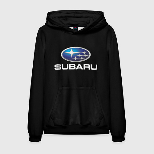 Мужская толстовка Subaru sport auto car / 3D-Черный – фото 1