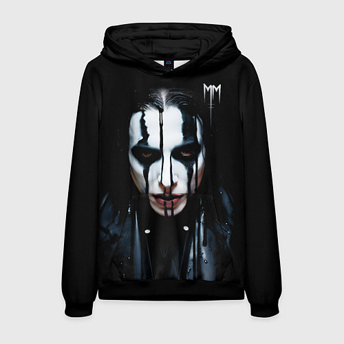 Мужская толстовка Мэрилин Мэнсон - Брайан Хью Уорнер / 3D-Черный – фото 1
