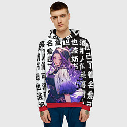 Толстовка-худи мужская Прекрасная Шинобу Кочо, цвет: 3D-красный — фото 2