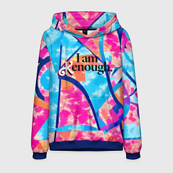 Толстовка-худи мужская Мем из фильма Барби, цвет: 3D-синий