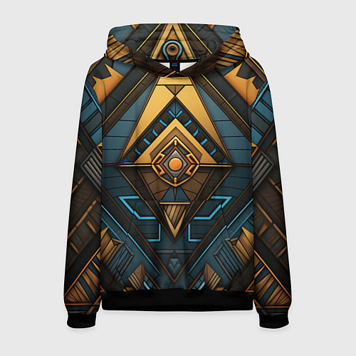 Мужская толстовка Узор в египетском стиле / 3D-Черный – фото 1