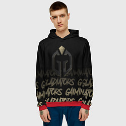 Толстовка-худи мужская Gaimin Gladiators style, цвет: 3D-красный — фото 2
