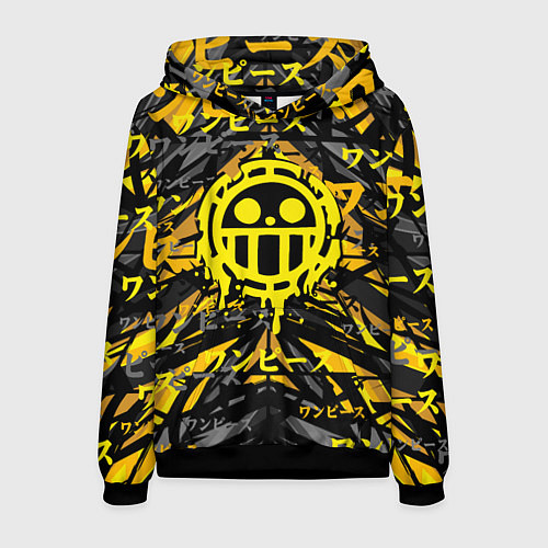 Мужская толстовка One Piece Trafalgar symbol / 3D-Черный – фото 1