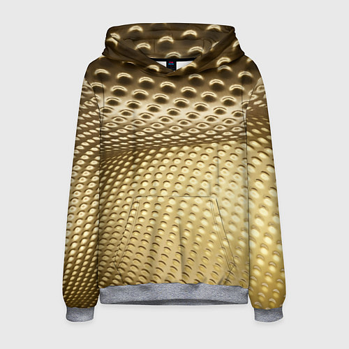 Мужская толстовка Золотая сетка абстракция / 3D-Меланж – фото 1