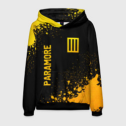 Толстовка-худи мужская Paramore - gold gradient вертикально, цвет: 3D-черный