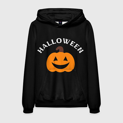 Мужская толстовка Halloween и тыква / 3D-Черный – фото 1