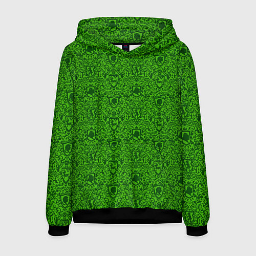 Мужская толстовка Shrek: Pattern / 3D-Черный – фото 1
