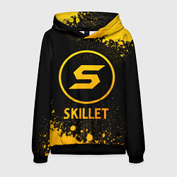 Толстовка-худи мужская Skillet - gold gradient, цвет: 3D-черный