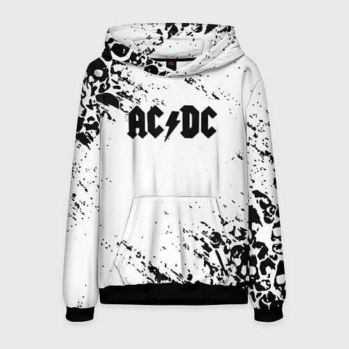 Мужская толстовка ACDC rock collection краски черепа / 3D-Черный – фото 1