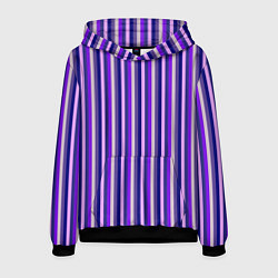 Толстовка-худи мужская Сочетание фиолетовый, цвет: 3D-черный