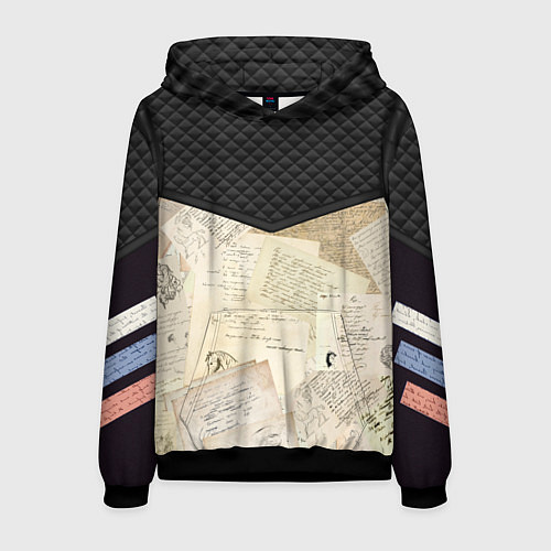 Мужская толстовка Черновики Пушкина / 3D-Черный – фото 1