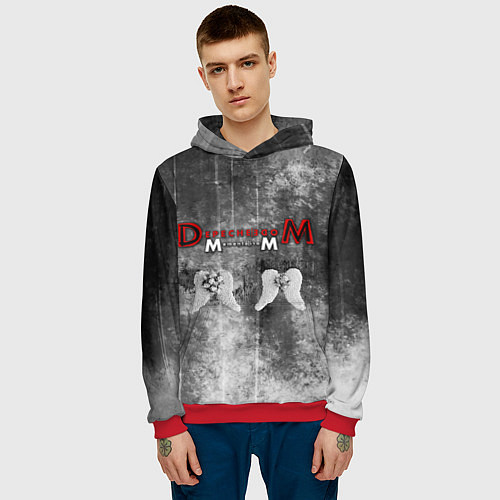 Мужская толстовка Depeche Mode - Memento Mori gothic / 3D-Красный – фото 3