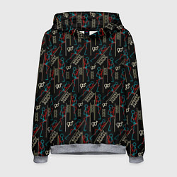 Толстовка-худи мужская Камасутра мужчина женщина, цвет: 3D-меланж