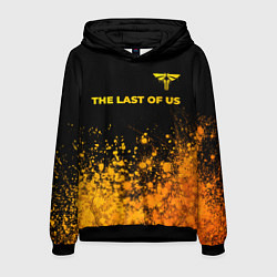 Толстовка-худи мужская The Last Of Us - gold gradient посередине, цвет: 3D-черный