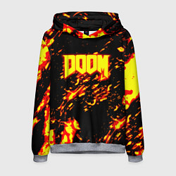Толстовка-худи мужская Doom огненный стиль ад марса, цвет: 3D-меланж