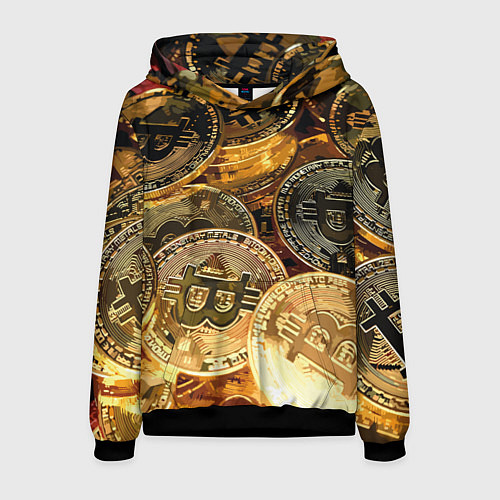 Мужская толстовка Золото цифровой эры / 3D-Черный – фото 1