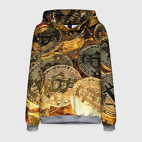 Мужская толстовка Золото цифровой эры / 3D-Меланж – фото 1