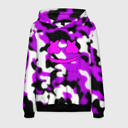 Толстовка-худи мужская Marshmello camo, цвет: 3D-черный