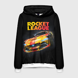 Толстовка-худи мужская Rocket League - Tyranno GXT, цвет: 3D-белый