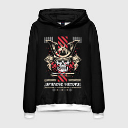 Толстовка-худи мужская Japanese samurai streetwear, цвет: 3D-белый