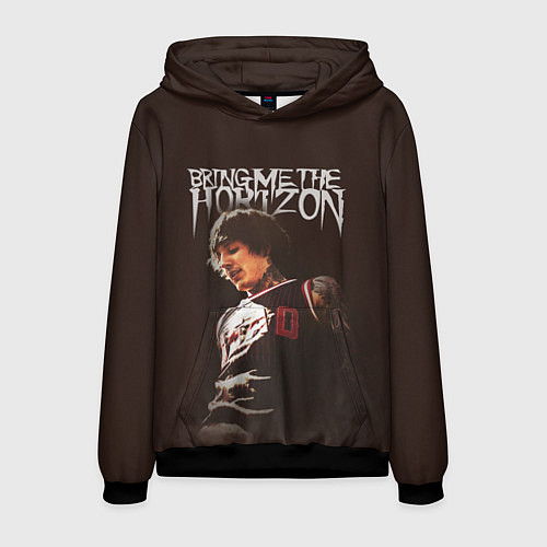 Мужская толстовка Oli Sykes - Bring Me the Horizon / 3D-Черный – фото 1