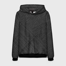 Толстовка-худи мужская Чёрный полосатая текстура, цвет: 3D-черный