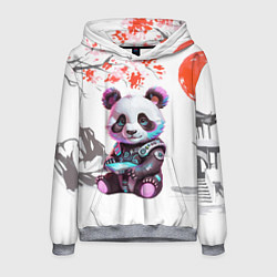 Толстовка-худи мужская Funny panda - China, цвет: 3D-меланж